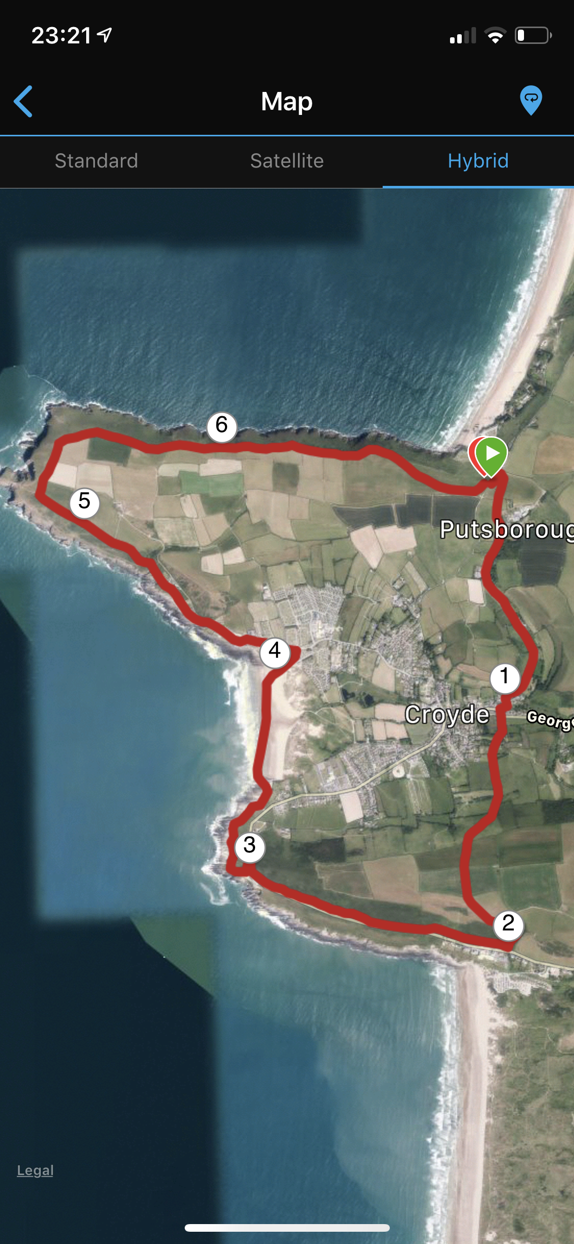 Croyde Ocean Triathlon Run Course 