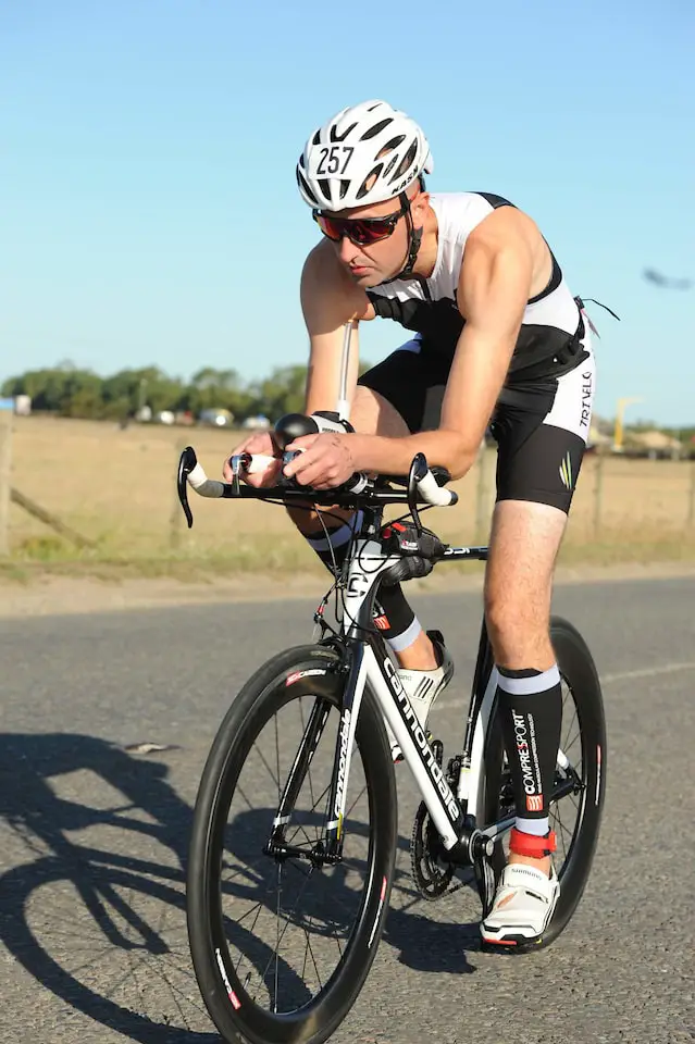 Cycling on the 2019 Reading Olympic Triathlon