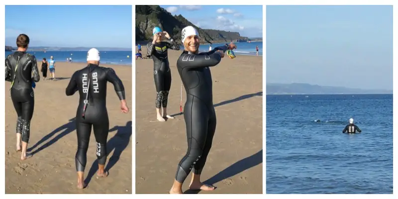 HUUB Alpha wetsuit ocean swim testing