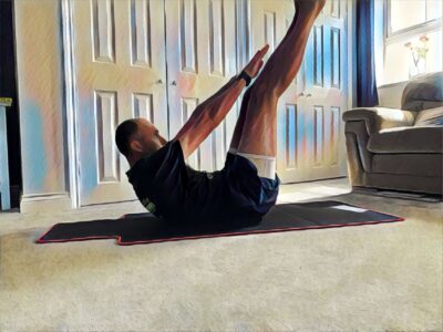 Inverted Toe Touches Core workout