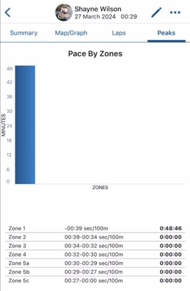Training peaks pace by zones